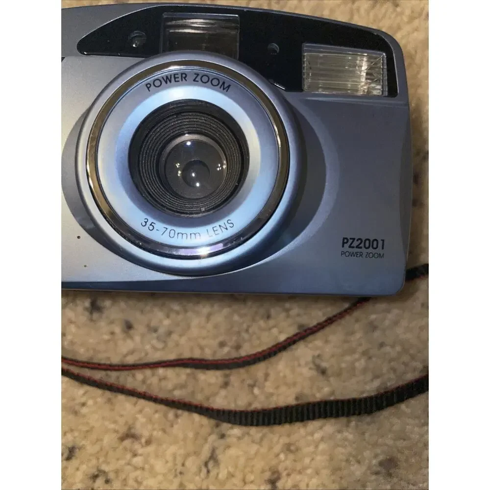 Polaroid PZ2001 Power Zoom 35-70mm 2x Zoom Camera Works!